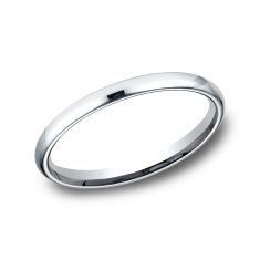 14k White Gold 2.5mm Comfort Fit Wedding Band