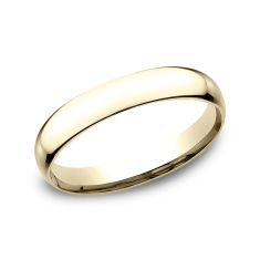 14k Yellow Gold 3mm Comfort Fit Plain Wedding Band