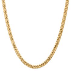 14k Yellow Gold 6.75mm Miami Cuban Chain Necklace