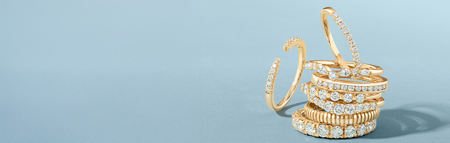 Ladies' Yellow Gold Wedding Bands