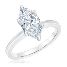 2ct Marquise Lab Grown Diamond 14k White Gold Solitaire Engagement Ring