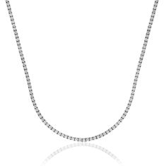 8ctw Diamond White Gold Tennis Necklace
