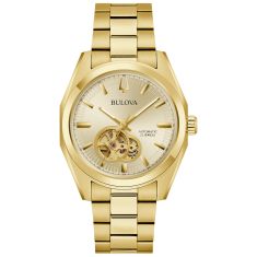 Bulova Surveyor Automatic Gold-Tone Stainless Steel Watch 39mm - 97A182