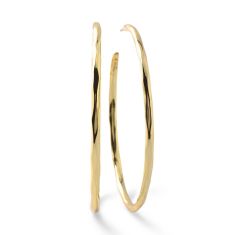 IPPOLITA Large Squiggle Hoop Earrings in Yellow Gold - CLASSICO