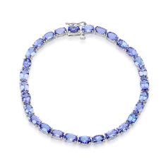 Kallati Oval Tanzanite Tennis Bracelet