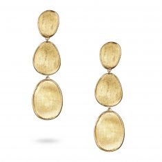 Marco Bicego Yellow Gold Triple Drop Earrings - Lunaria Collection
