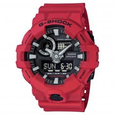 Men's Casio G-Shock Analog-Digital Red Resin Strap Watch GA700-4A