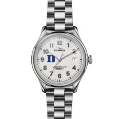 Duke University Shinola The Vinton Alabaster Dial Stainless Steel Watch 38mm by M.LaHart & Co.