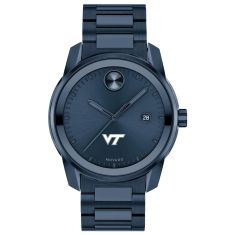 Virginia Tech Movado BOLD Date Blue Ion-Plated Watch 42mm by M.LaHart & Co.