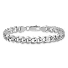 Sterling Silver 8.3mm Curb Chain Bracelet