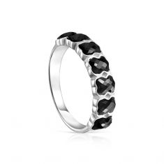 TOUS Mini Black Onyx Stackable Ring
