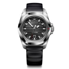 Victorinox I.N.O.X. Automatic Black Dial Black Rubber Watch 41mm - 242039