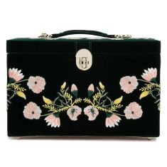Zoe Forest Green Large Jewelry Box