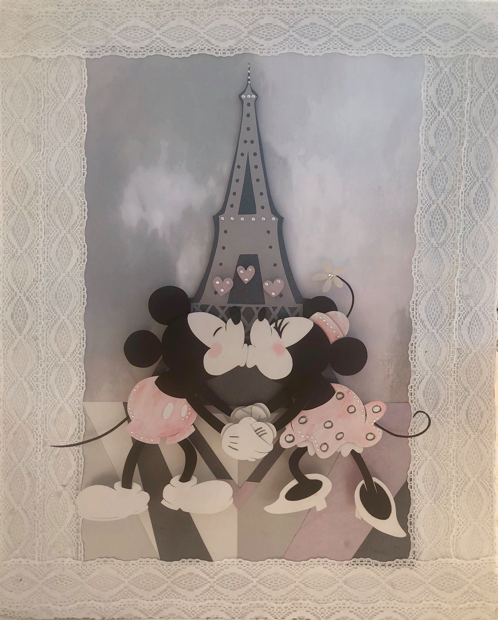 Mickey And Minnie In Paris | Reed's Custom Crafts